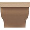 Ekena Millwork 7"W x 7"D x 7"H Wide Garner Rough Cedar Woodgrain TimberThane Corbel, Primed Tan CORUR07X07X07GARRCPR - alternate 5